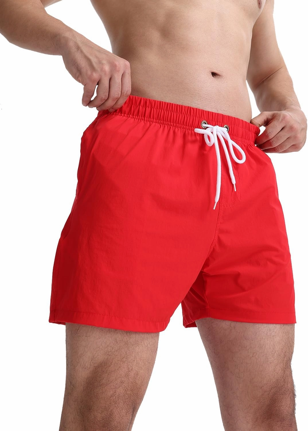 TUVEKE Men's Swim Trunks Quick Dry Bathing Suit for Men 5 Inch Inseam with Mesh Liner Mens Swimming Shorts Beach Shorts S-XXL