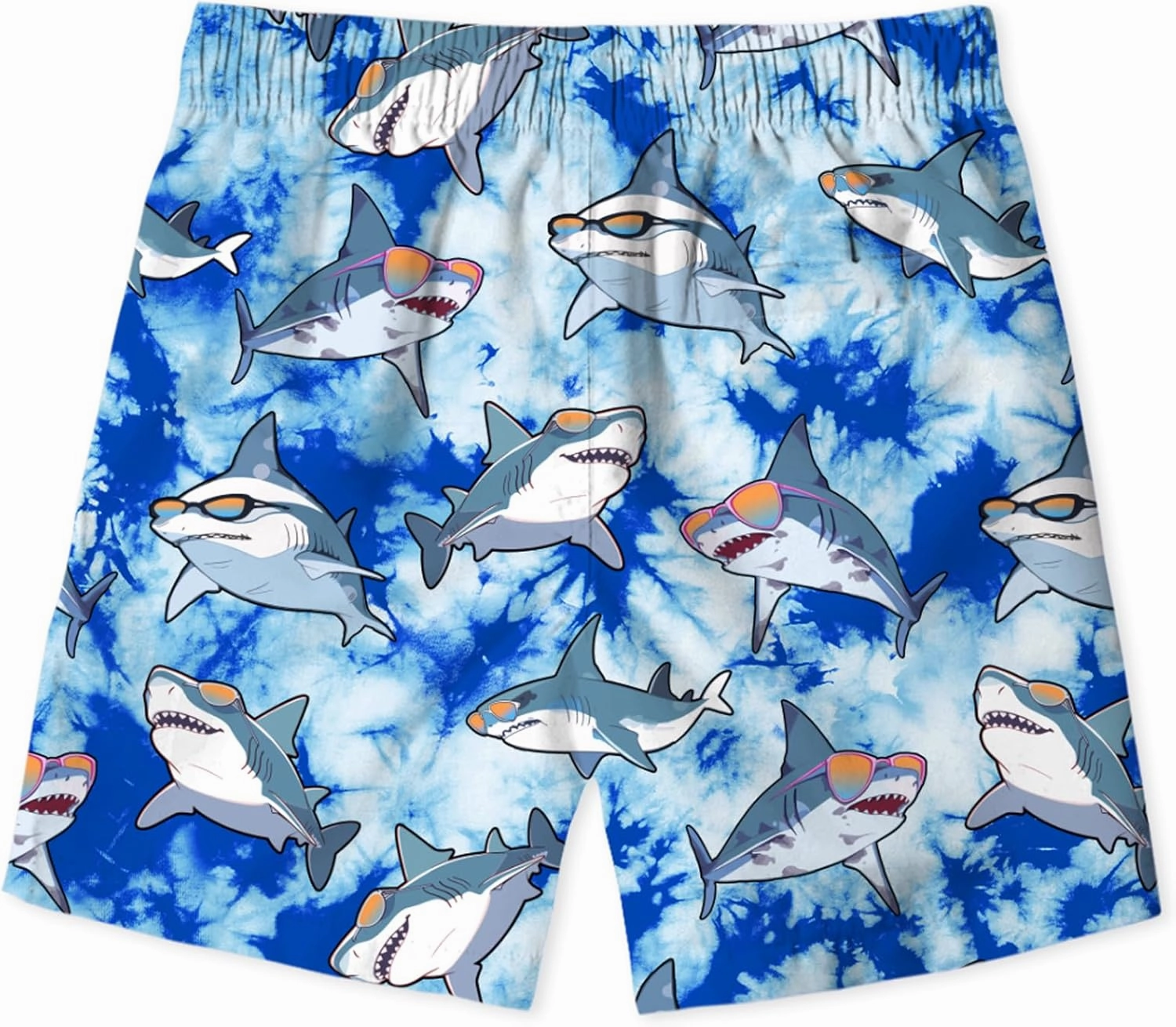 uideazone Boys Swim Trunks 3D Funny Print Surfing Board Shorts Quick Dry UPF 50  Swimsuit Beachwear with Mesh Lining 2-12T