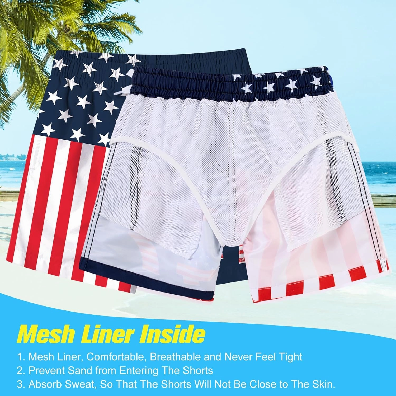 uideazone Boys Swim Trunks 3D Funny Print Surfing Board Shorts Quick Dry UPF 50  Swimsuit Beachwear with Mesh Lining 2-12T