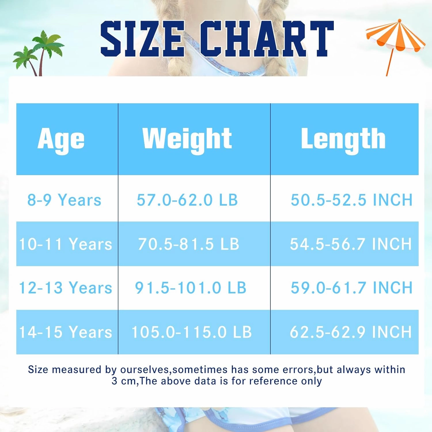 uideazone Girls 3 Piece Bathing Suit Summer UPF 50  Racerback Swimsuit with Shorts Beach Tankini Sets 8-15 Years