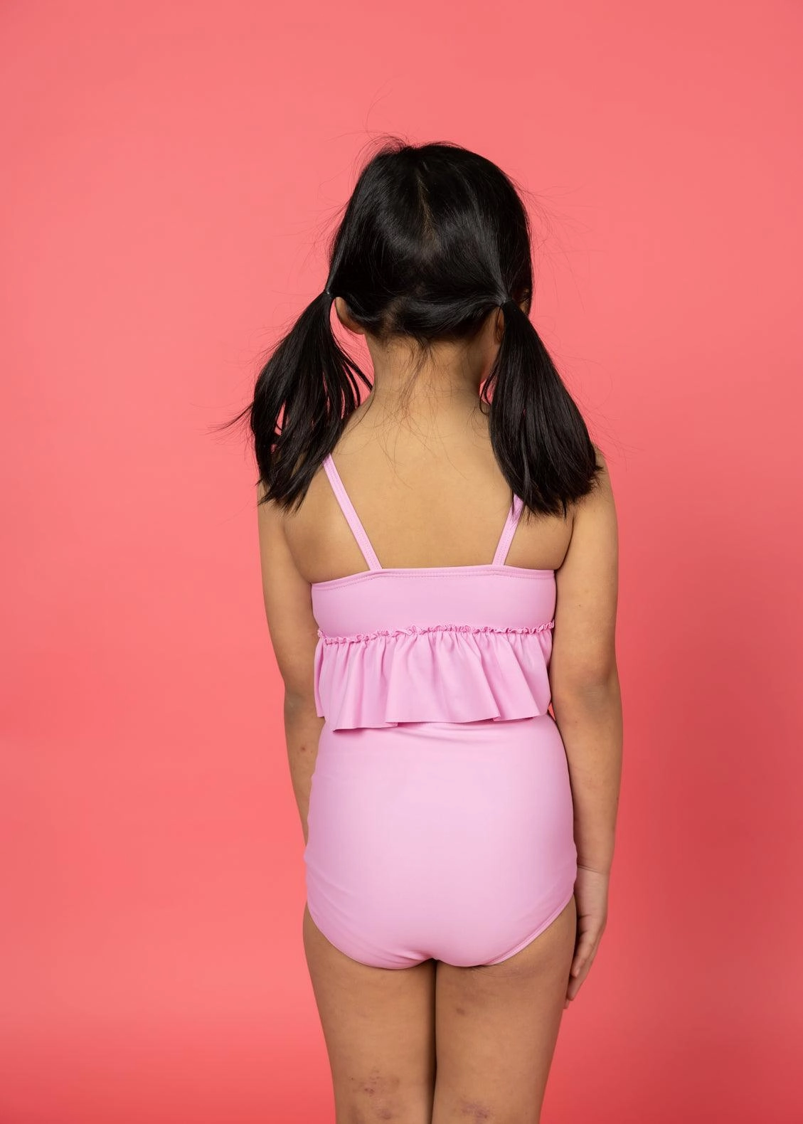 Ultimate Pink | Mini Down in Front Ruffle Bottoms
