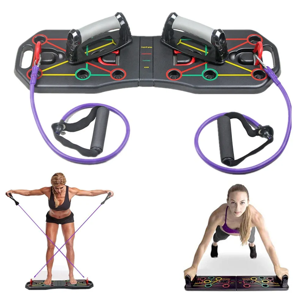 Unbeatable Combo 9 in 1 Push Up Board Moving Fast, Manual treadmill, Indoor Cycles, Commercial Rowers