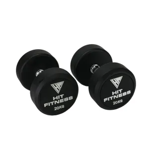 Unbeatable Combo Hit Fitness Round Rubber Dumbbells | 20kg Selling Fast, Center Drive
