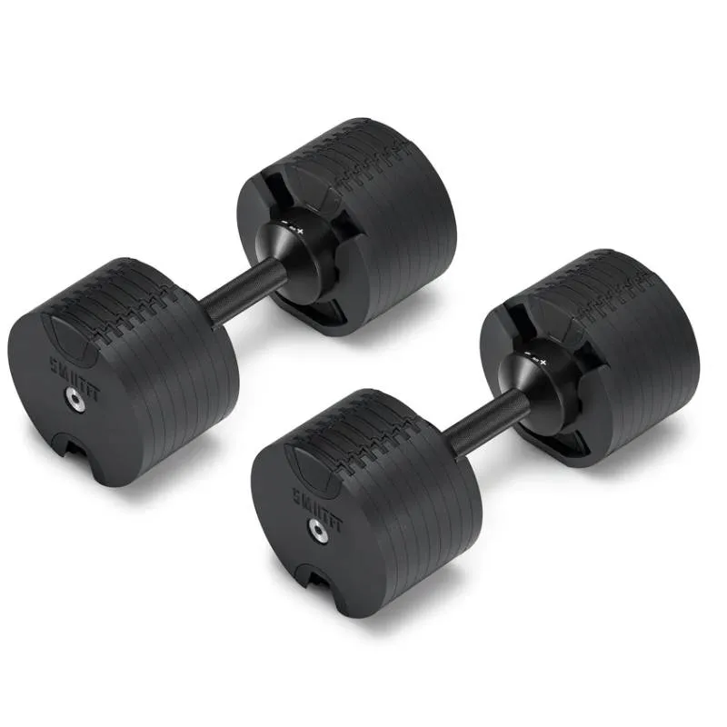 SMRTFT Nobells - 5-80lb Adjustable Dumbbell Pair - Matte Black, Sandbags