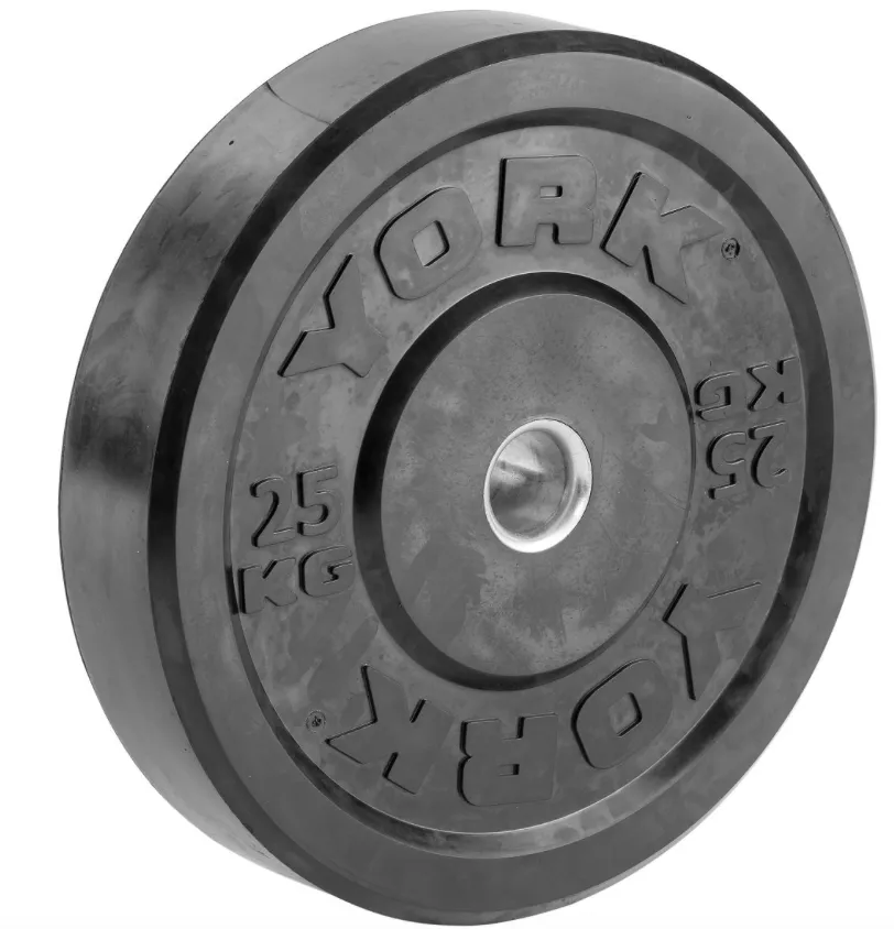 York Olympic Rubber Bumper Plate (up to 25kg), Center Drive, Energy gels for running