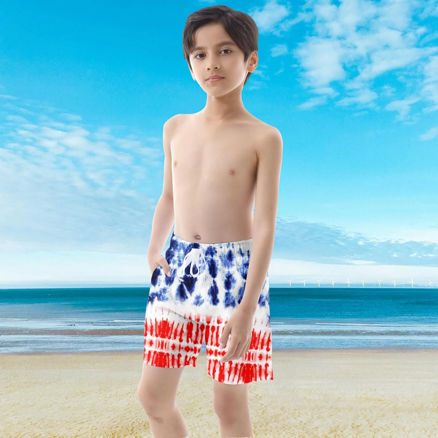 UNICOMIDEA Boys Swim Trunks Compression Liner Swimming Shorts Quick Dry Boxer Brief Swimwear 7-20 Years Bathing Suit