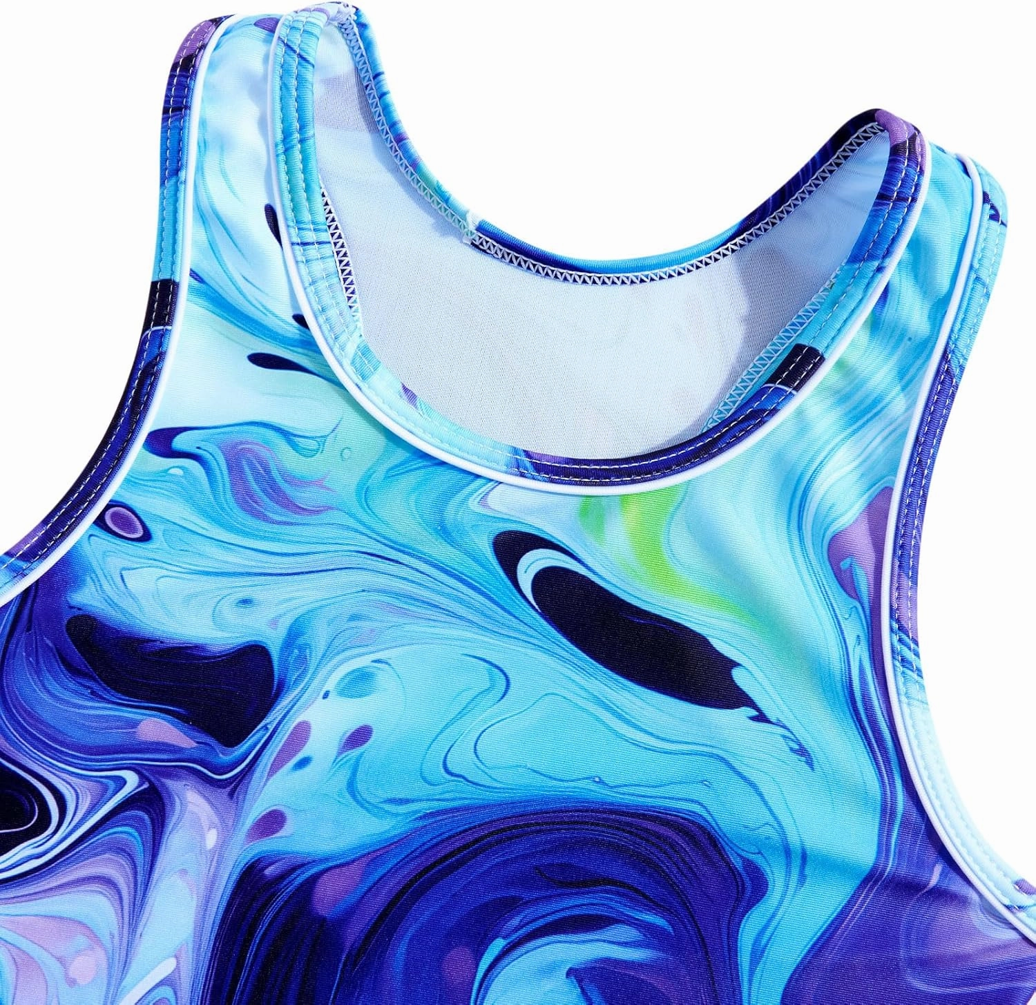 UNIFACO Girls Swimsuits Two Piece Tankini Bathing Suits Boyshort Summer Beach Rash Guard Swimwear for 4-13T