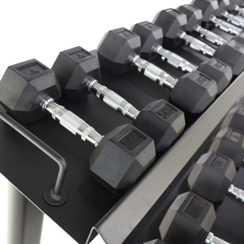 Home Gym Hex Dumbbells Pack - 9 Pairs | 5kg to 25kg, Portable stair stepper, Rogue Fitness squat rack