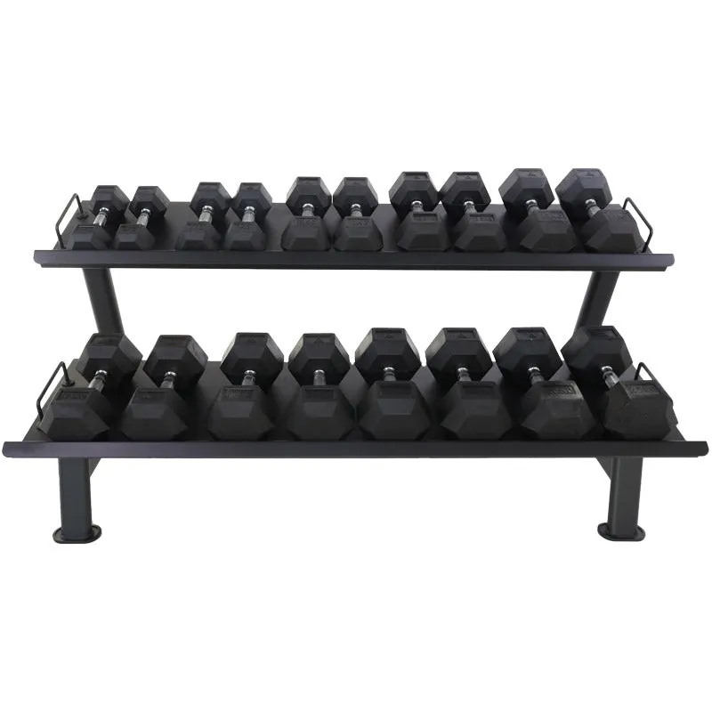 Home Gym Hex Dumbbells Pack - 9 Pairs | 5kg to 25kg, Agility ladder