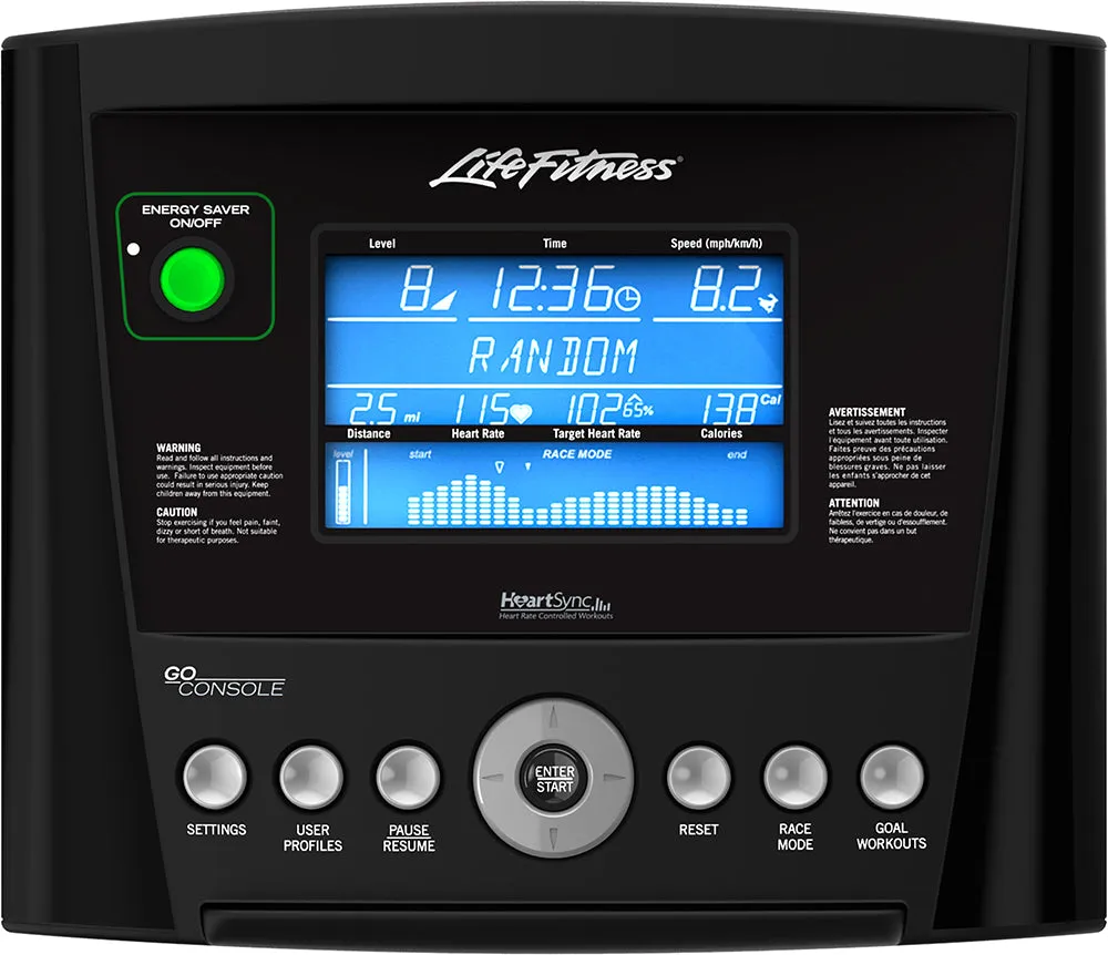 Life Fitness T3 with Go Console Treadmill, Commercial Bikes, Recycled rubber gym flooring