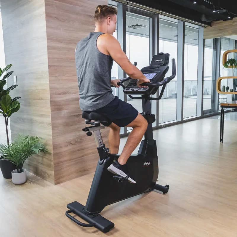 Sole B94 Upright Bike, Yoga Sustainable Range, Legpress,Hack Squats