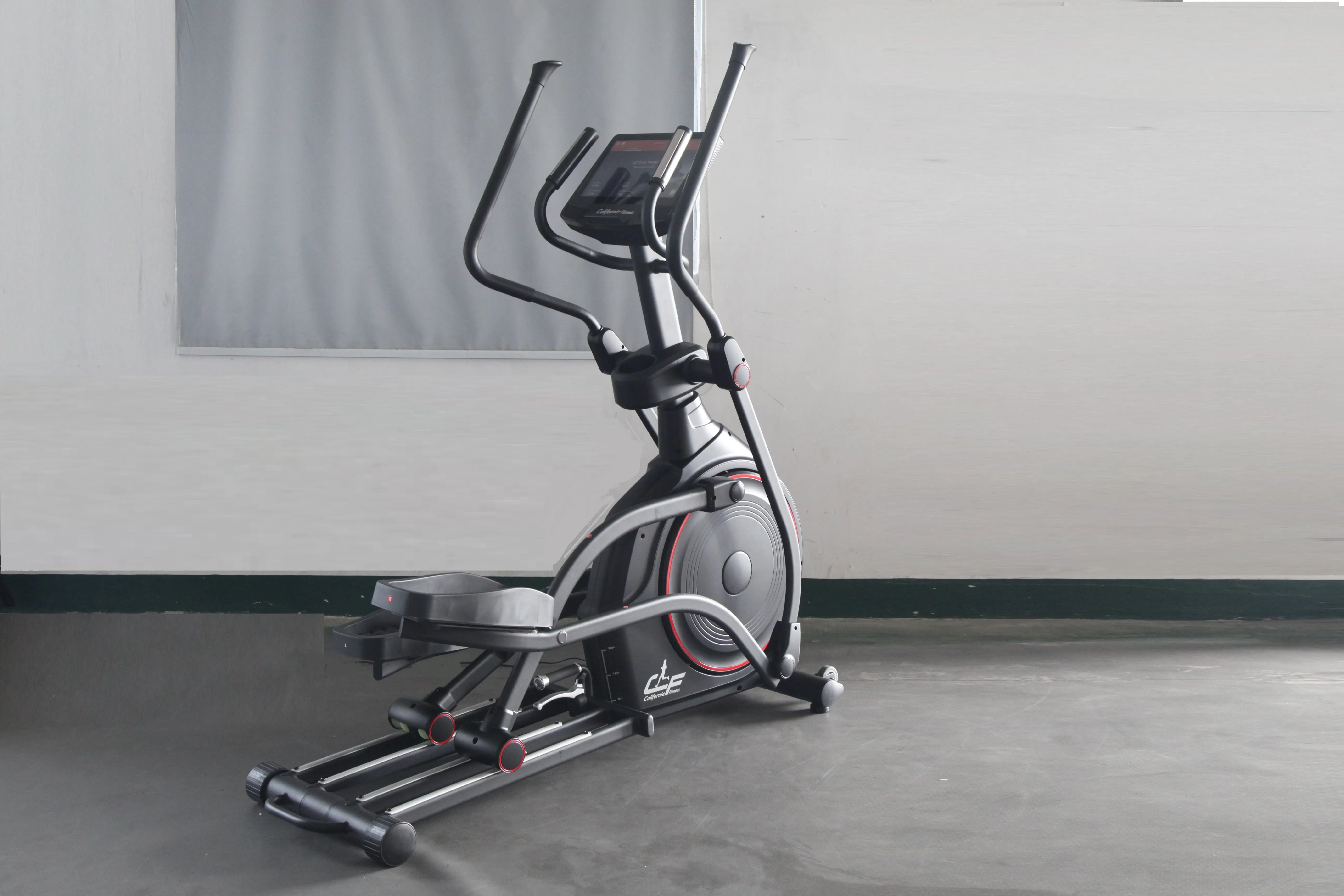 California Fitness E8 Elliptical Incline Trainer (SUMMER SALE), Weight Plate Storage, Bars, Cardio Accessories