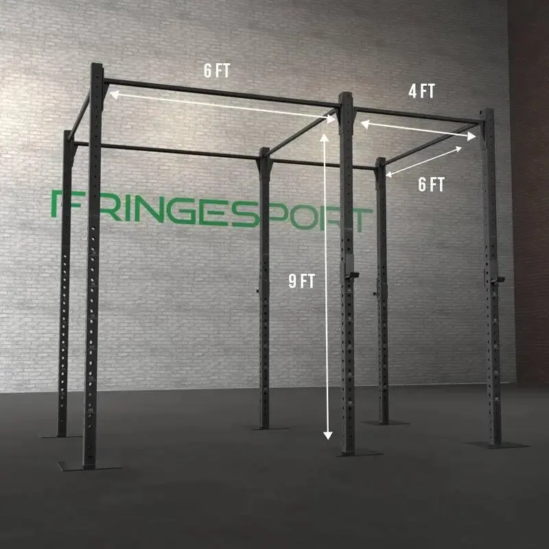 Floor Mount Gym Rig 3x3, Center Drive, Kettlebell set, Calorie burn tracker