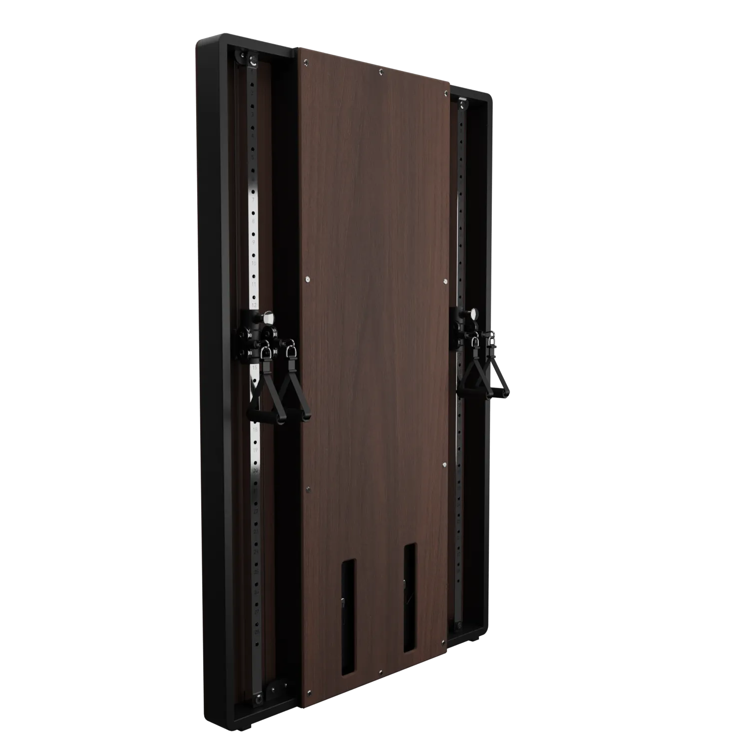 Flow 6 Walnut - Wall Mounted Functional Trainer, Best elliptical machine, Treadmills, Slam Balls