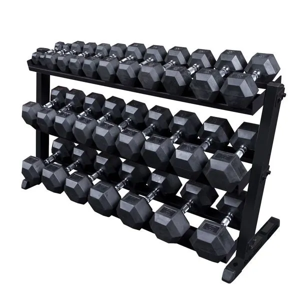 GDR60 60" 2 Tier Dumbbell Rack, Barbell Rack