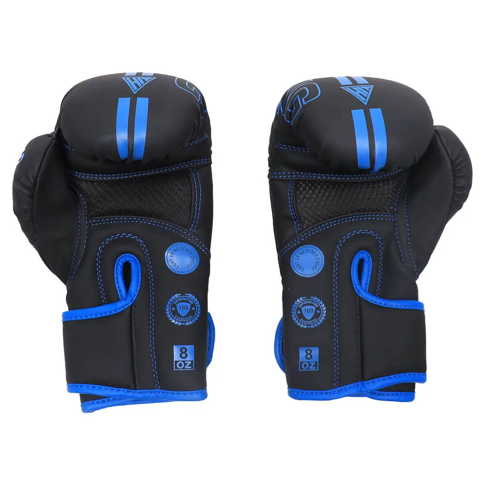 Hit Boxing Kaos PU Boxing Gloves (Black & Blue), Squat Racks, Pre-workout powder
