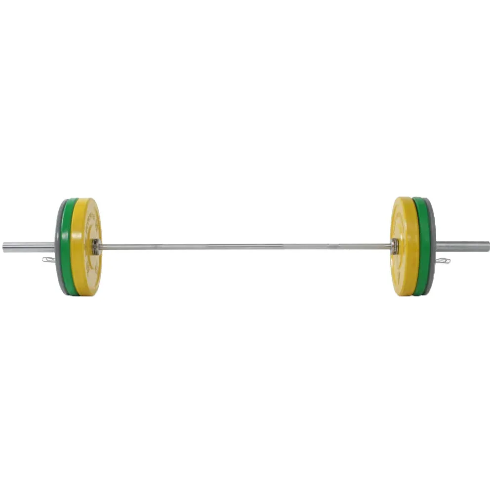 Hit Fitness 80kg Coloured Bumper Plates Core Weight Set, Compression Boots