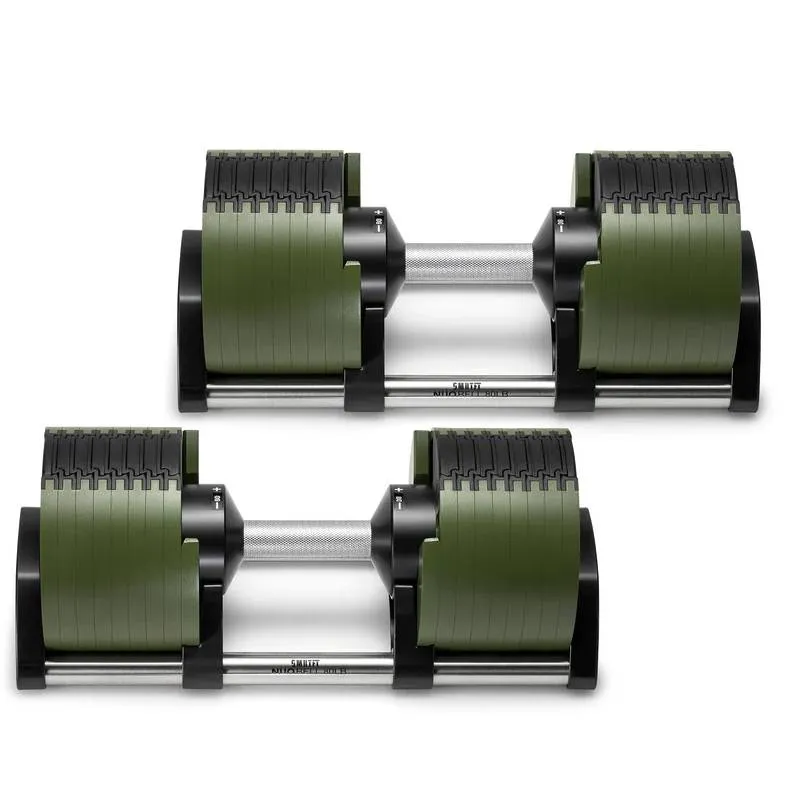 Upgrade Your Gear SMRTFT Nobells - 5-80lb Adjustable Dumbbell Pair - Tactical Loved by Thousands, Kids trampoline, Push up bars