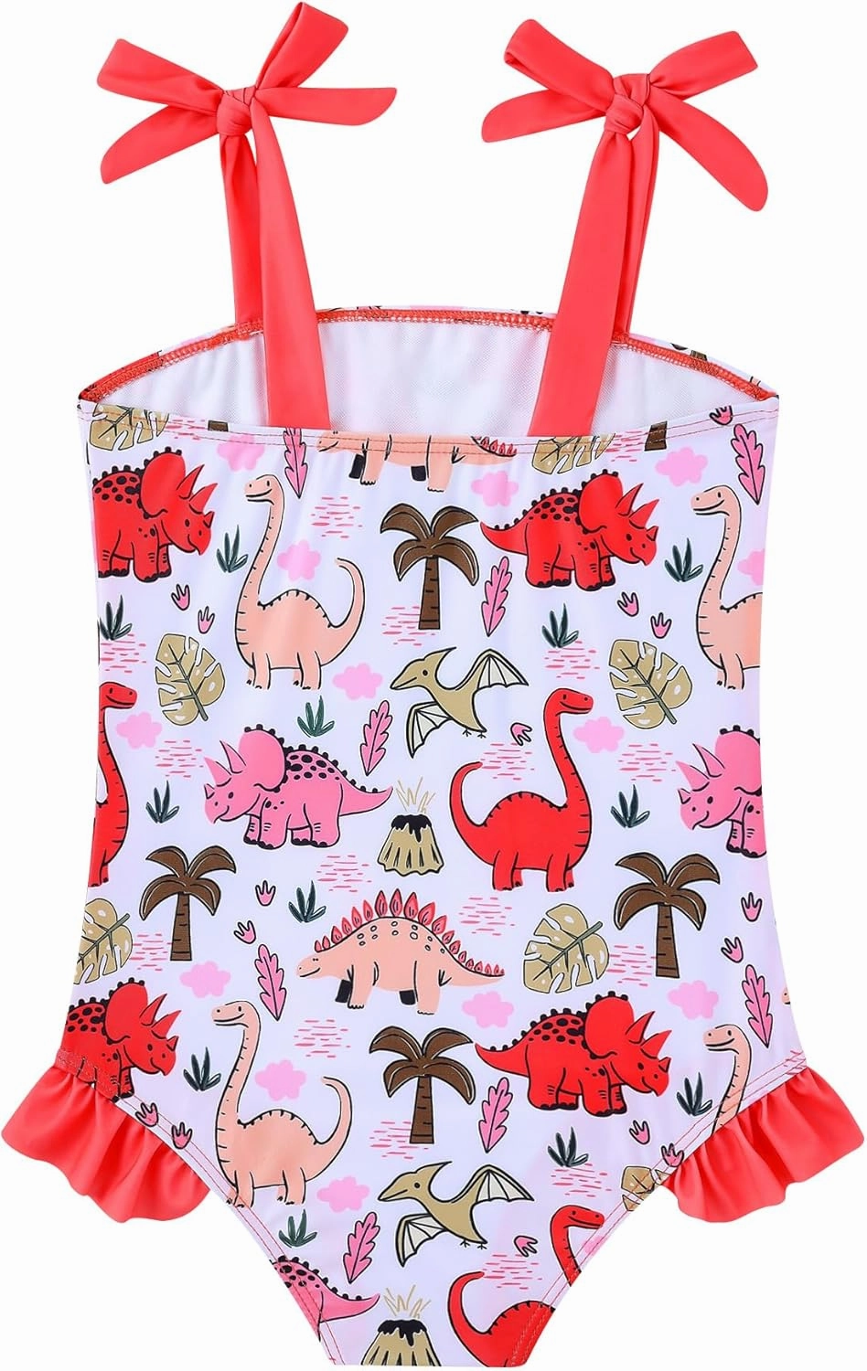Vieille Toddler Girls Swimsuits Ruffle Bathing Suits One Piece Swimwear 2-6T