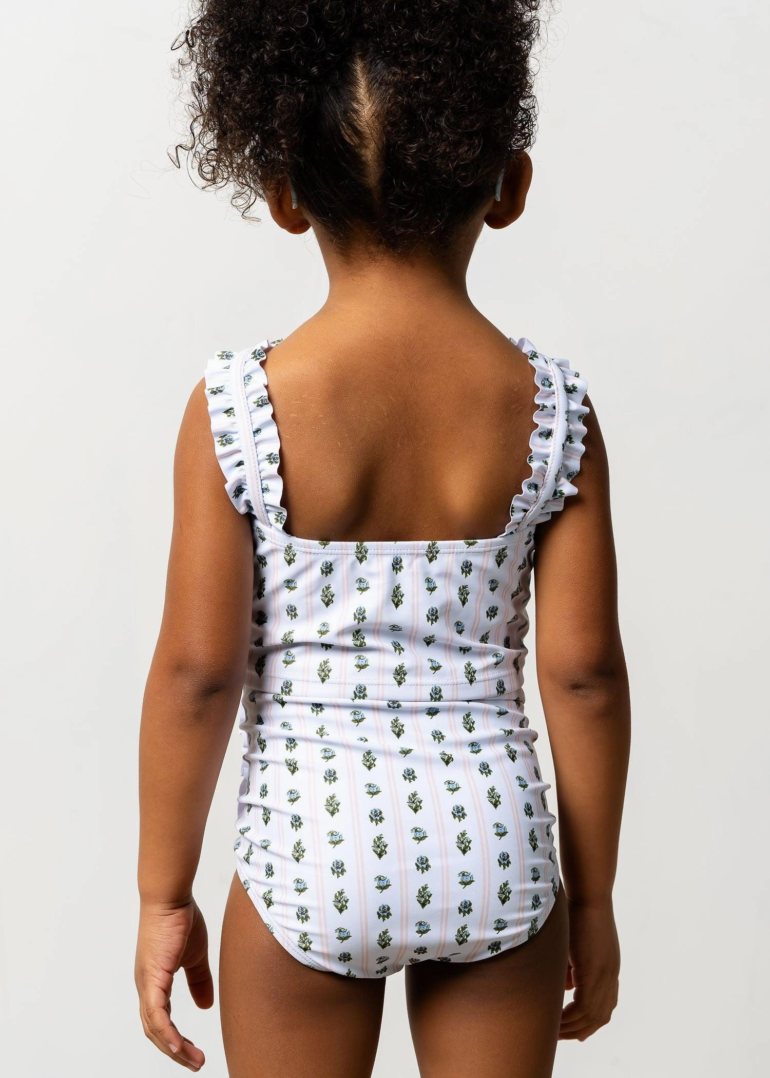 Vintage Blooms | Mini Down in Front Ruffle Bottoms