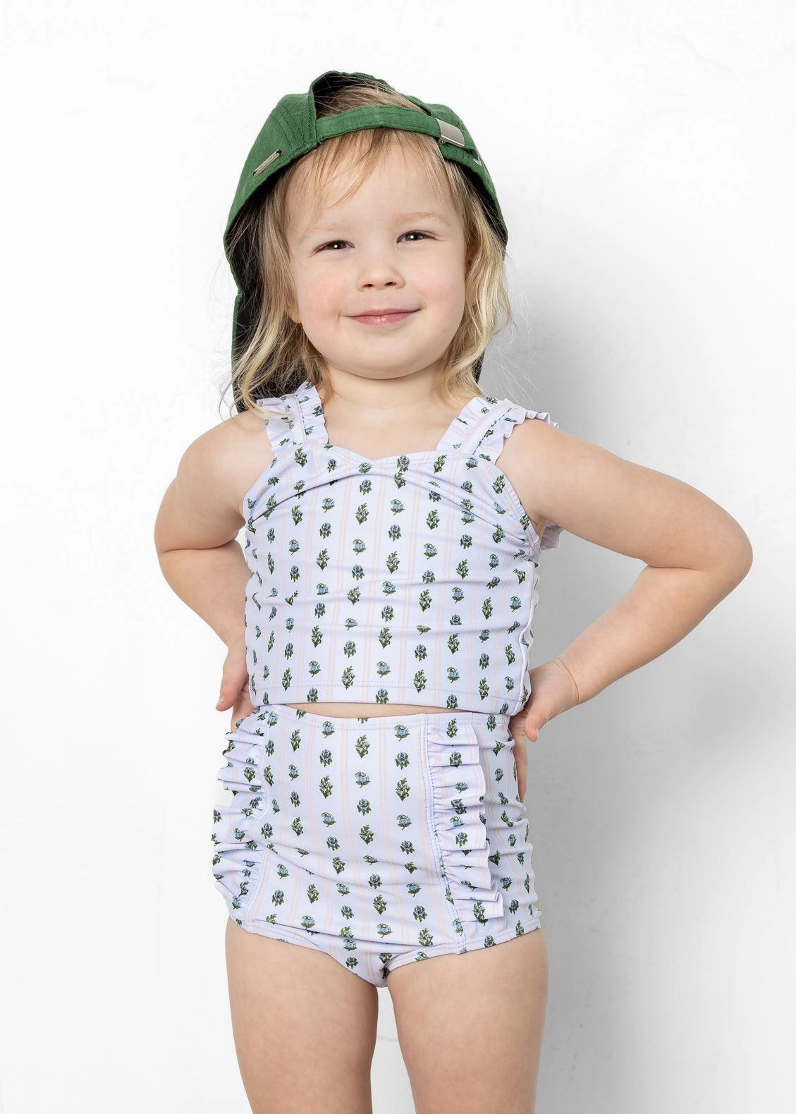 Vintage Blooms | Mini Down in Front Ruffle Bottoms