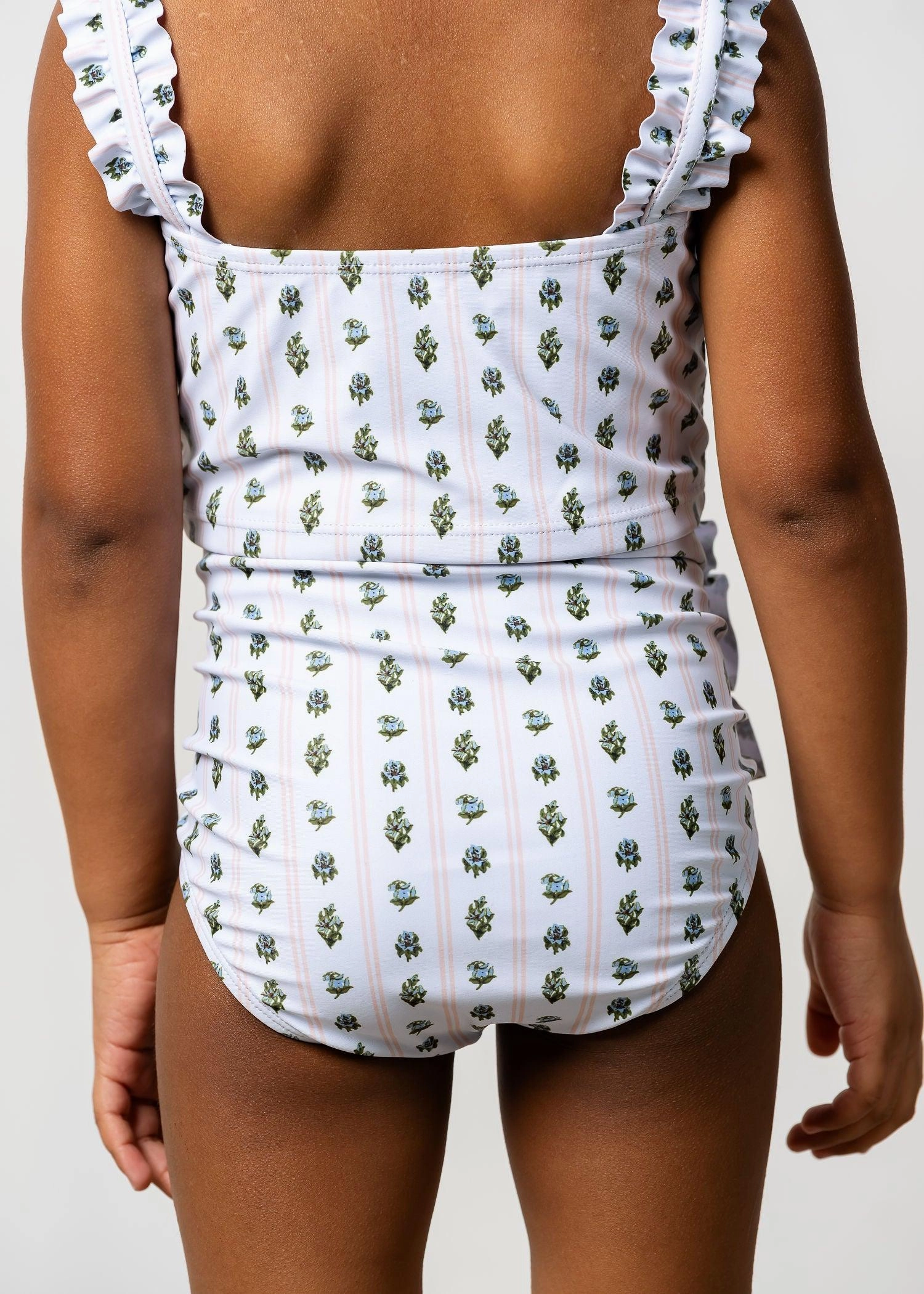Vintage Blooms | Mini Down in Front Ruffle Bottoms