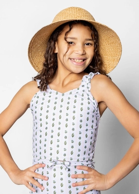 Vintage Blooms | Youth Ripple Top