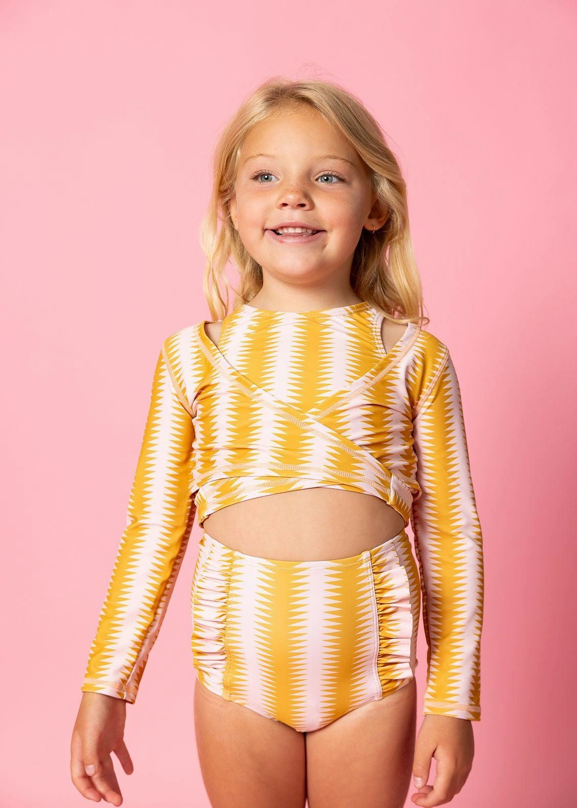 Vintage Triangles | Mini Down in Front Ruffle Bottoms