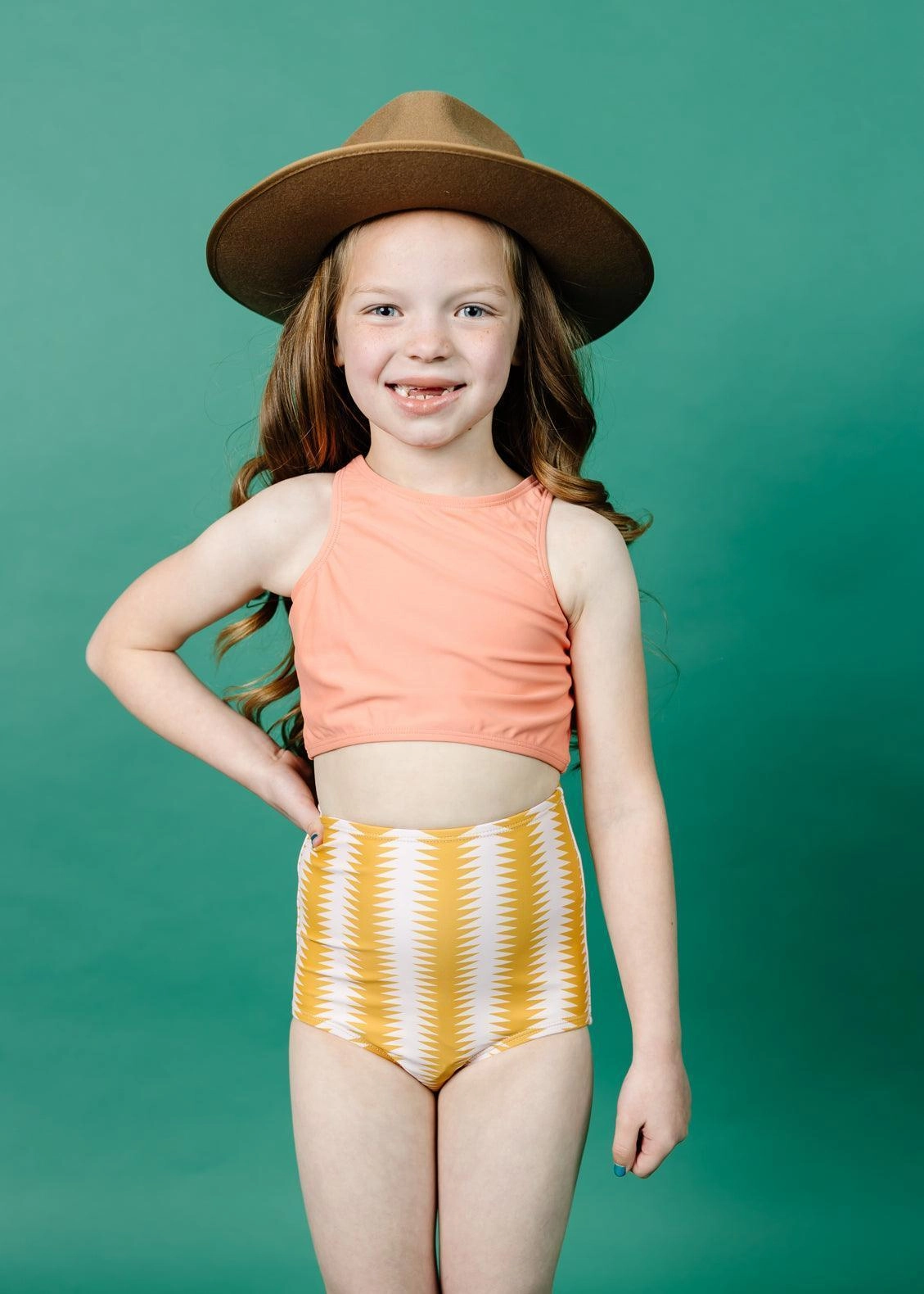 Vintage Triangles | Mini High-Waisted Bottoms