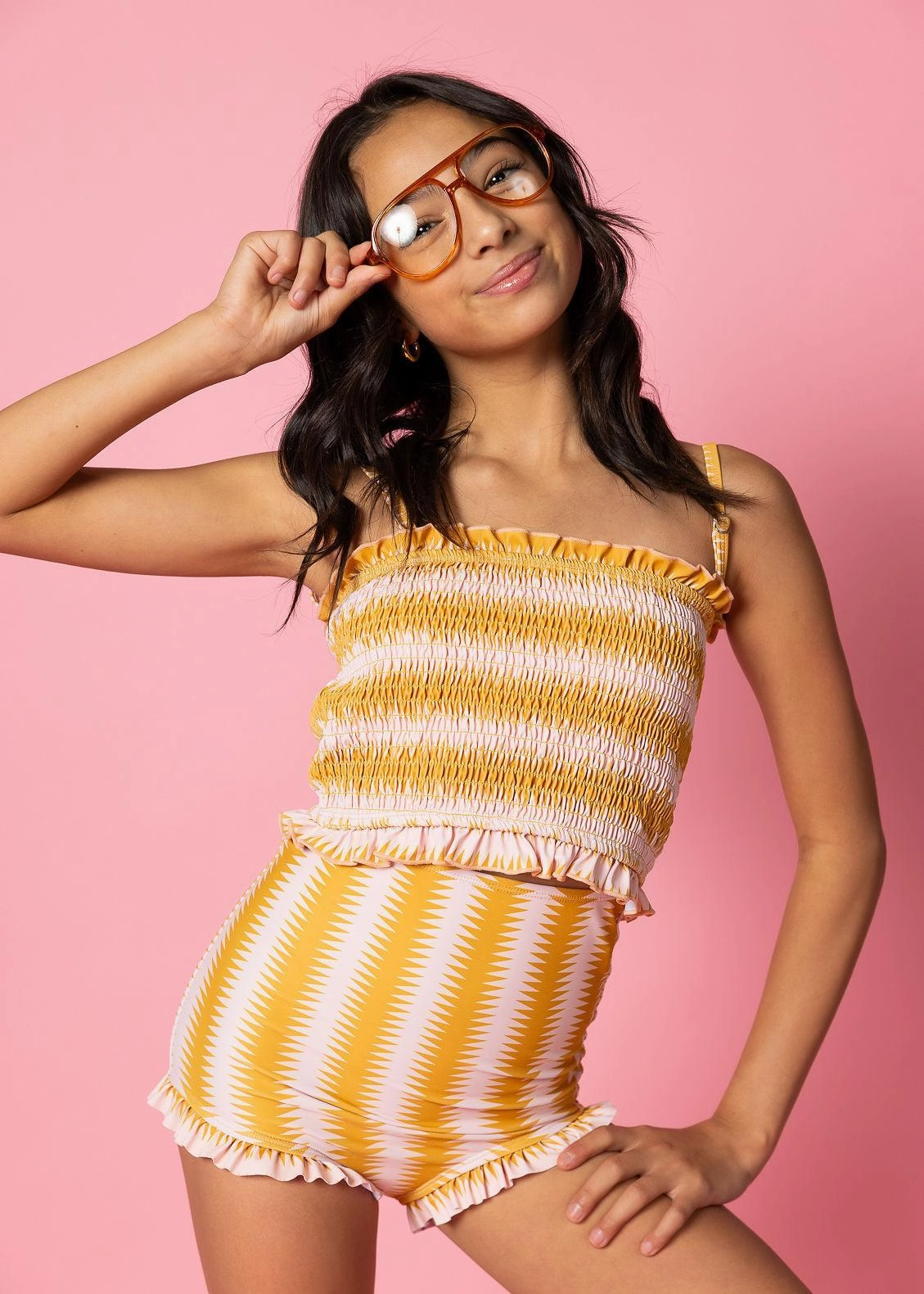 Vintage Triangles | Youth Bandeau Top