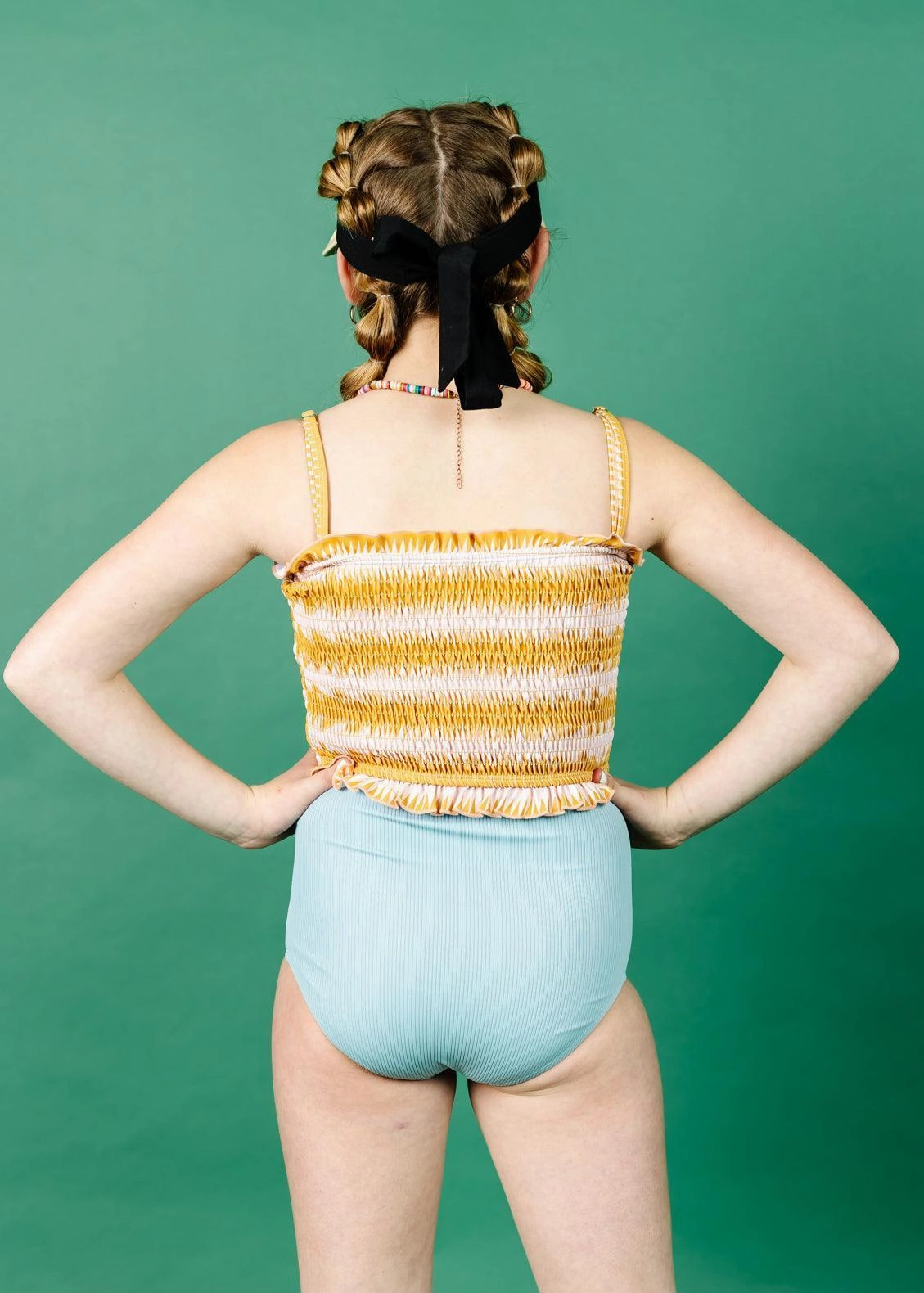 Vintage Triangles | Youth Bandeau Top