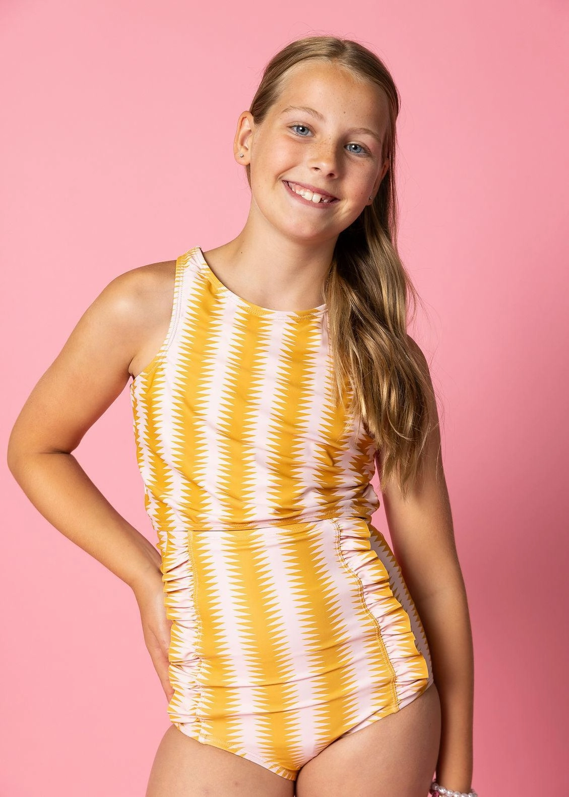 Vintage Triangles | Youth Down in Front Ruffle Bottoms