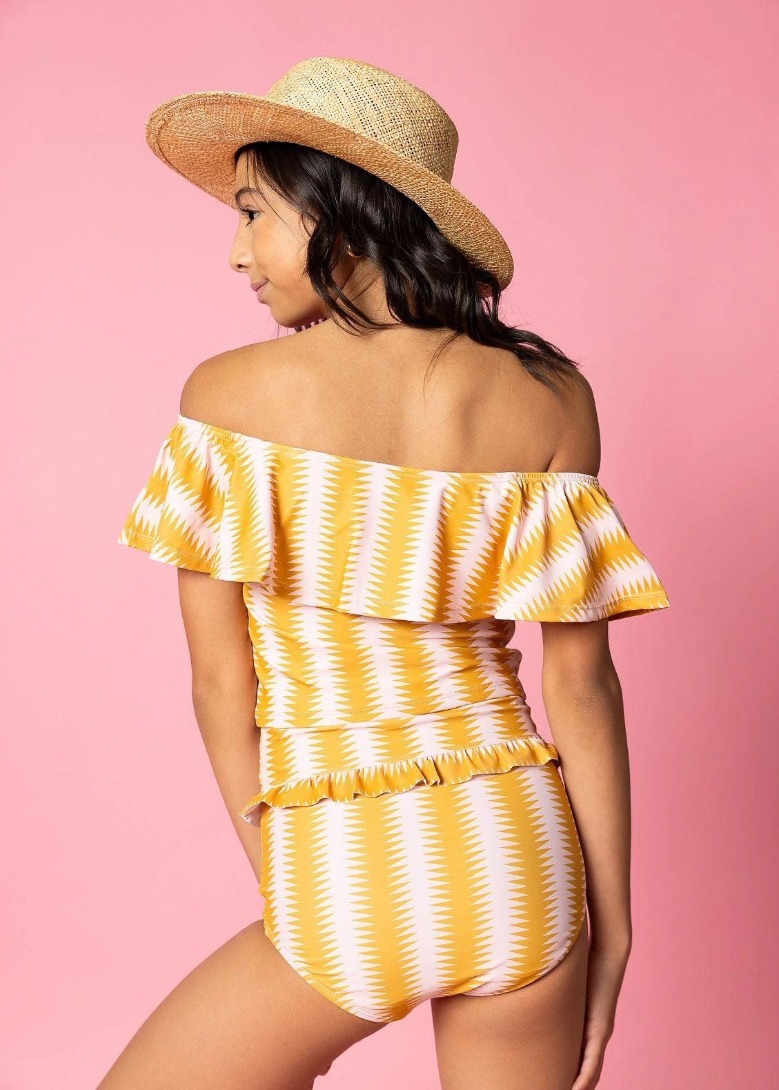 Vintage Triangles | Youth Ruffled Around Top