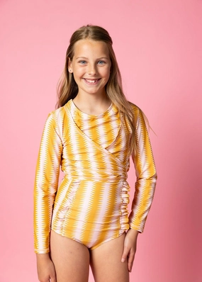 Vintage Triangles | Youth Wrap Top Rashguard