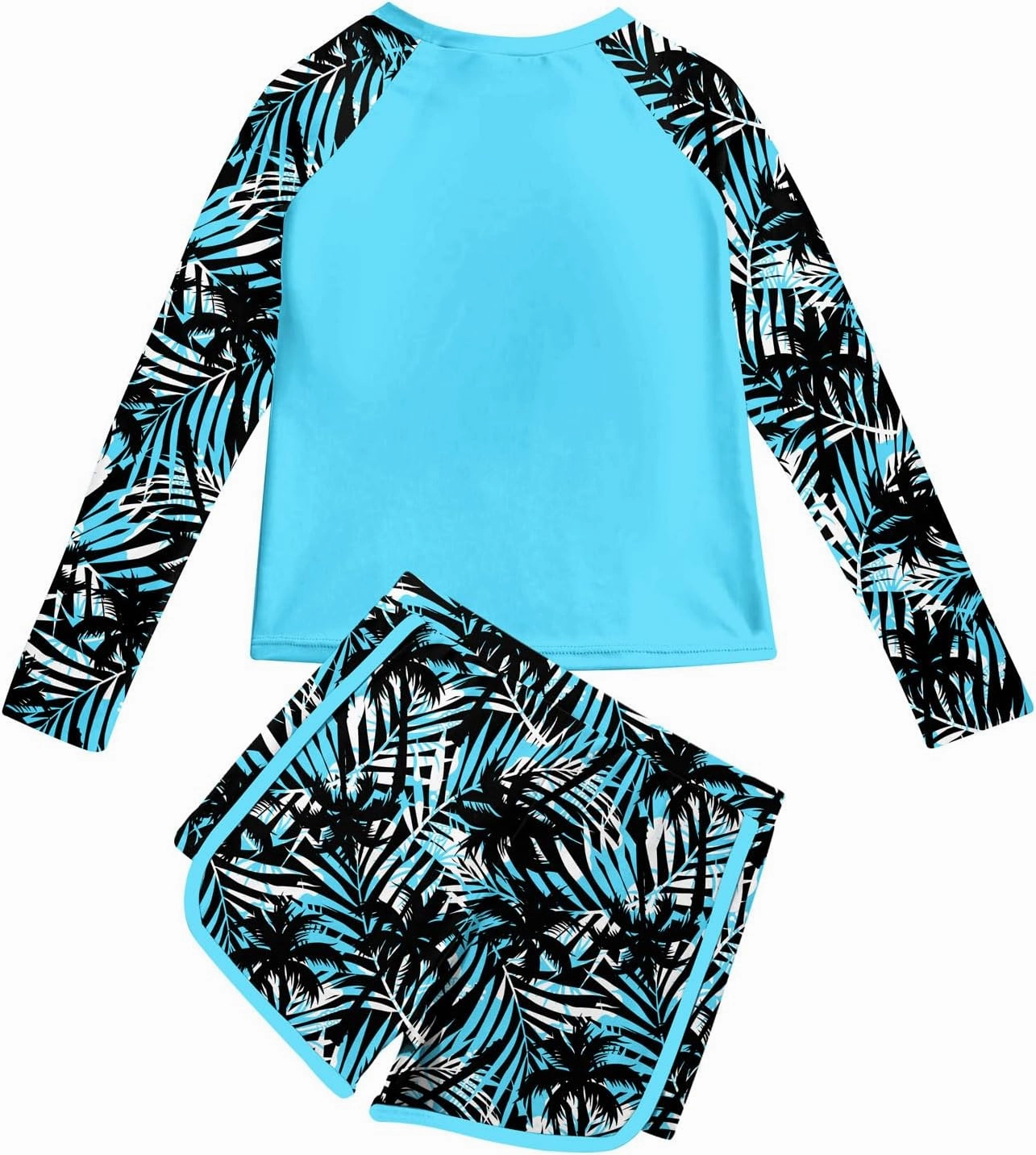 Vogseek Girls Rash Guard Swimsuits 2 Piece Bathing Suit UPF 50  Summer Swimwear Size 7-12T