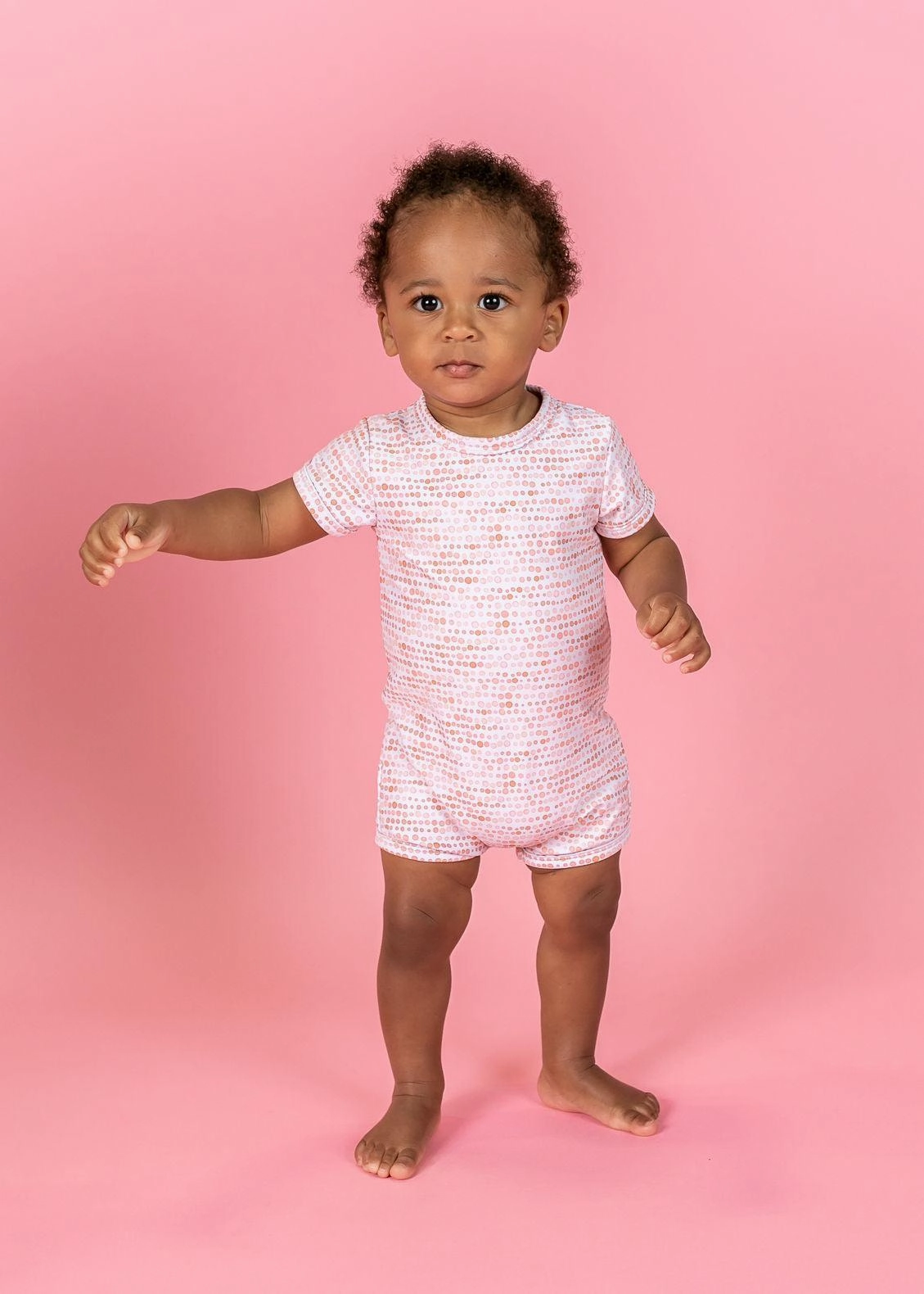 Watercolor Dots | Baby Shorties Rashguard (Unisex)