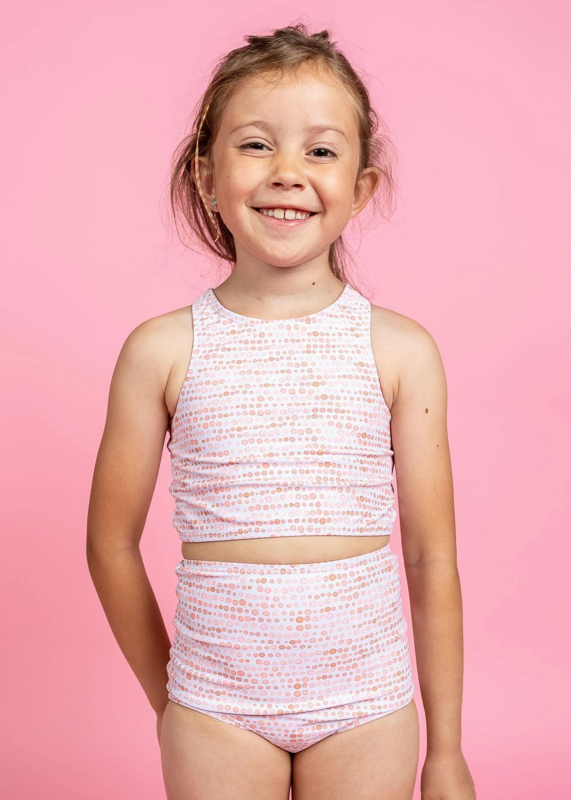 Watercolor Dots | Mini High-Waisted Bottoms