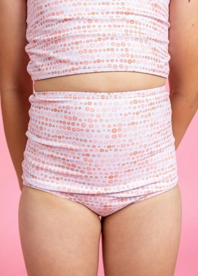 Watercolor Dots | Mini High-Waisted Bottoms