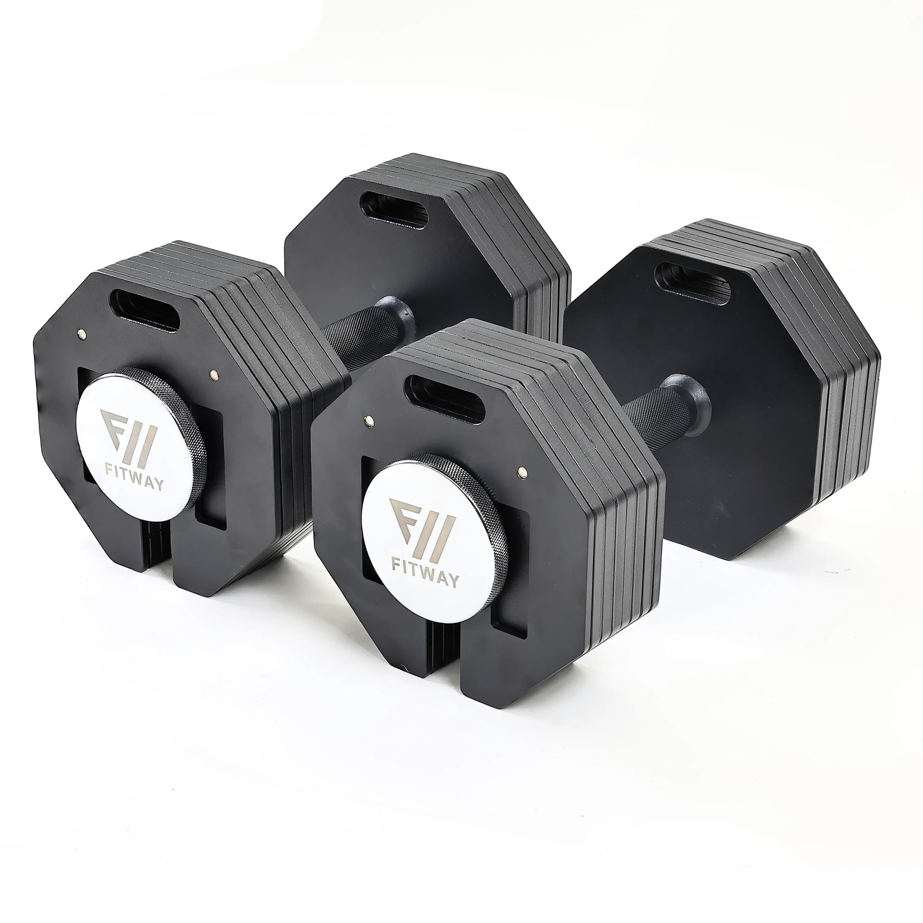 Weekly Favorite FITWAY 80lb Adjustable Dumbbell Pair Act Fast, Center Drive