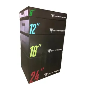 Weekly Favorite Hit Fitness Soft Jump Boxes Bundle | 6", 12", 18", 24" Limited Time, Indoor Bikes, Quiet elliptical for apartment