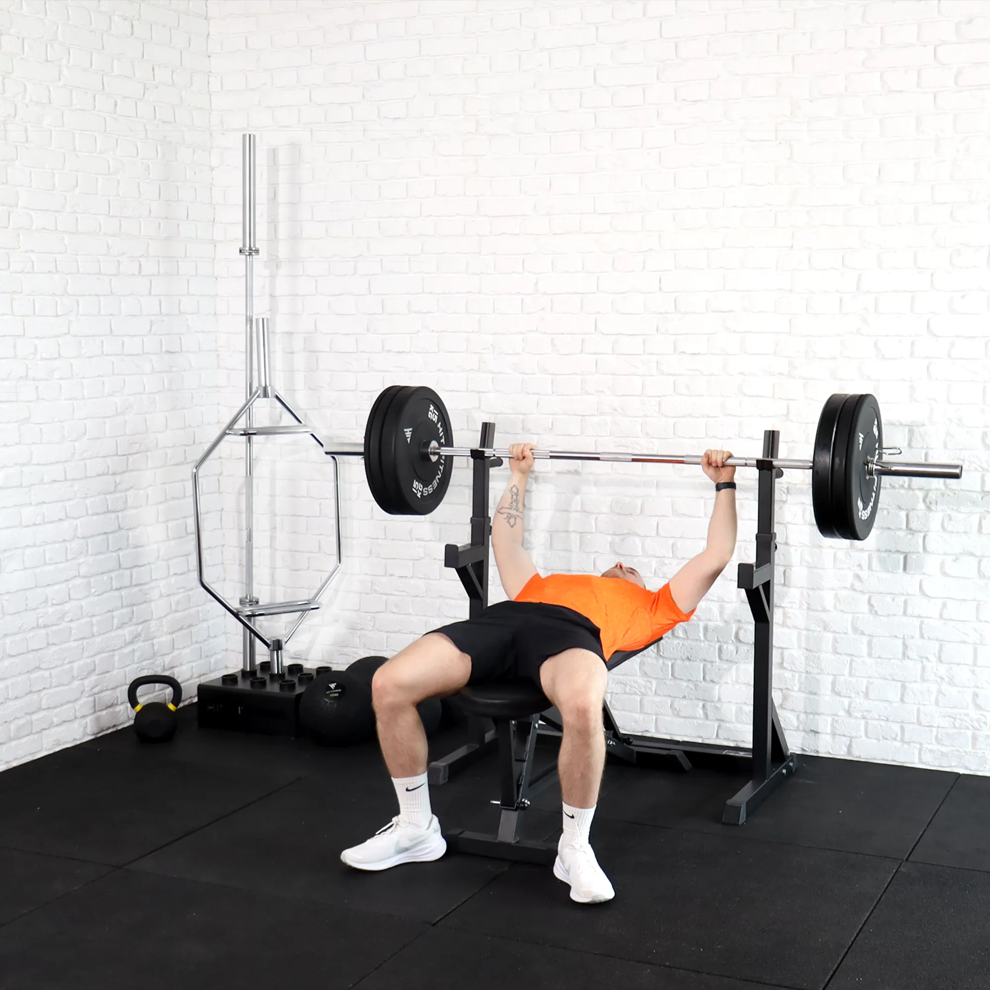 Hit Fitness Weightlifting Starter Set | 80kg, Creatine monohydrate, Flooring, Strength Bands