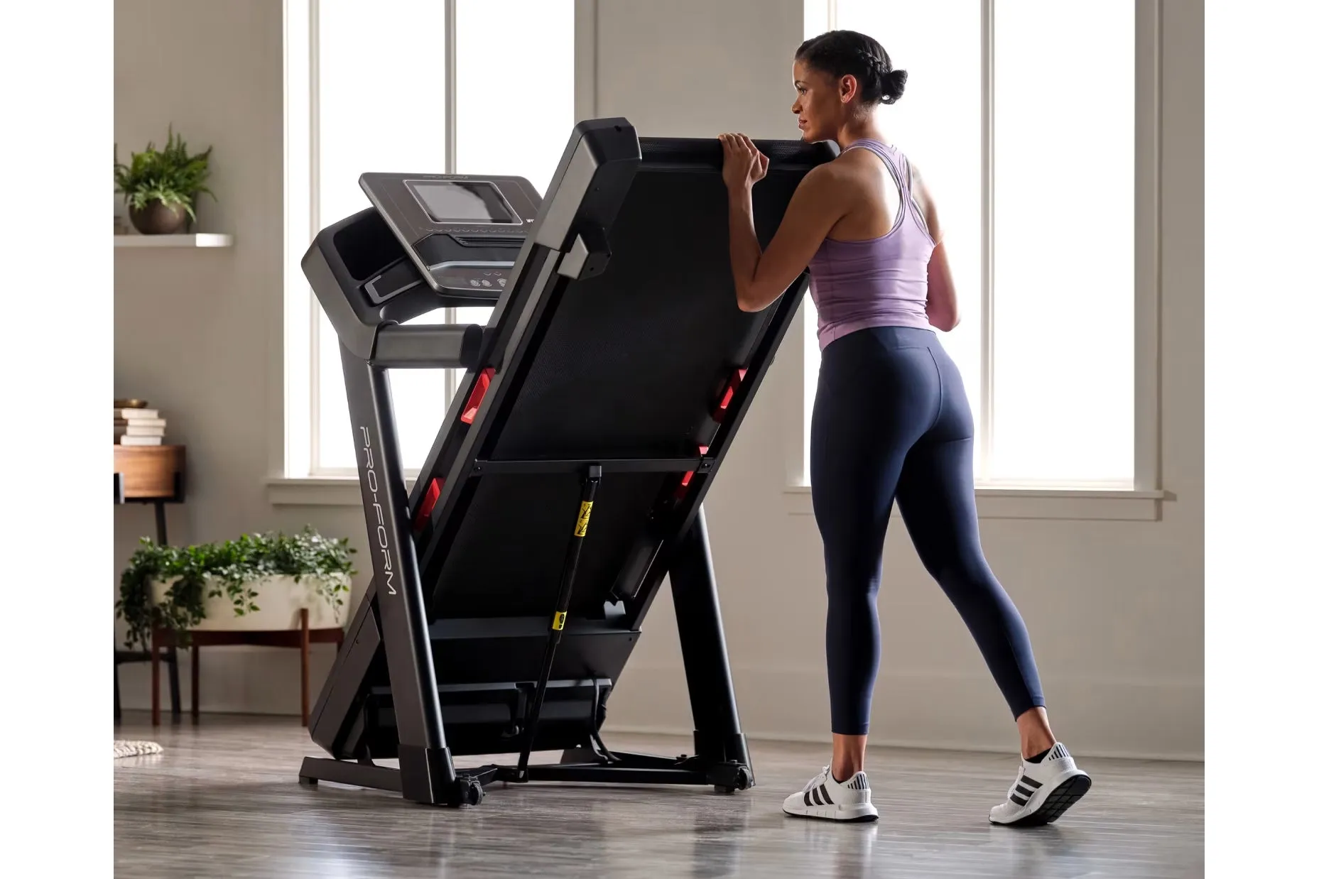 ProForm Trainer 1000 Treadmill, Weight Plate Storage, Protein shaker bottle