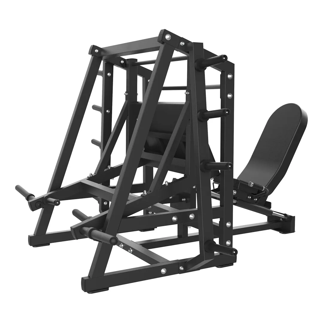 Reeplex Commercial Plate Loaded Seated Leg Press, Overhead pulley storage