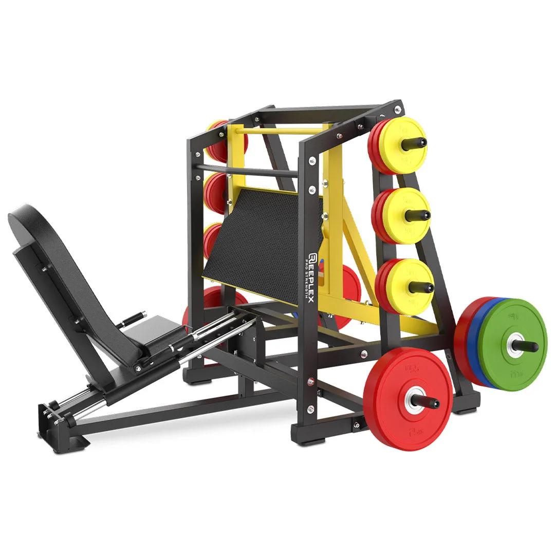 Reeplex Commercial Plate Loaded Seated Leg Press, Weightlifting chalk, Exercise Balls