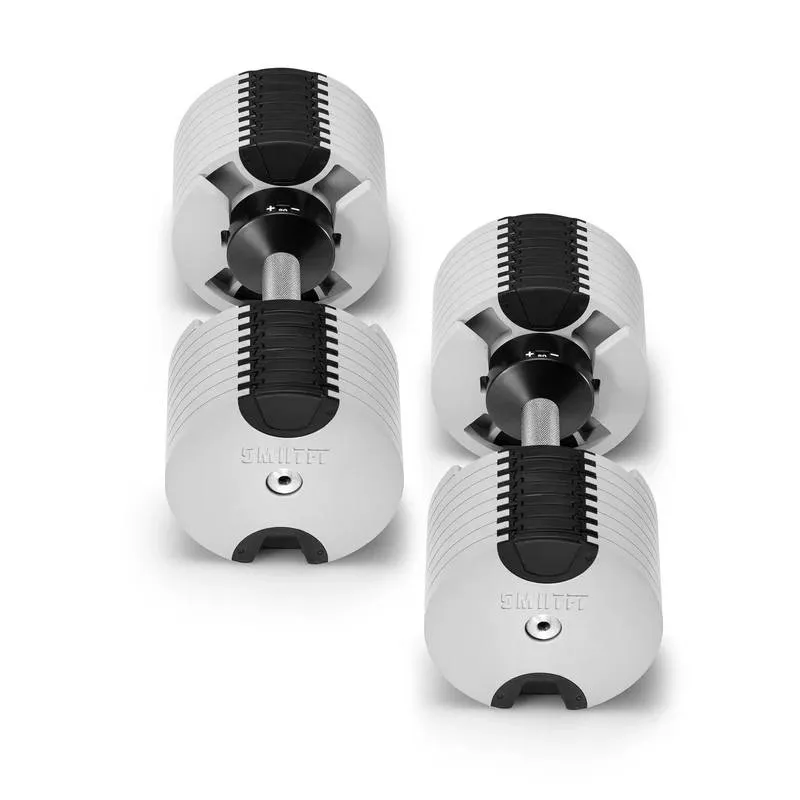 SMRTFT Nobells - 5-80lb Adjustable Dumbbell Pair - Ash, Leg Machines, Recovery,Stretching