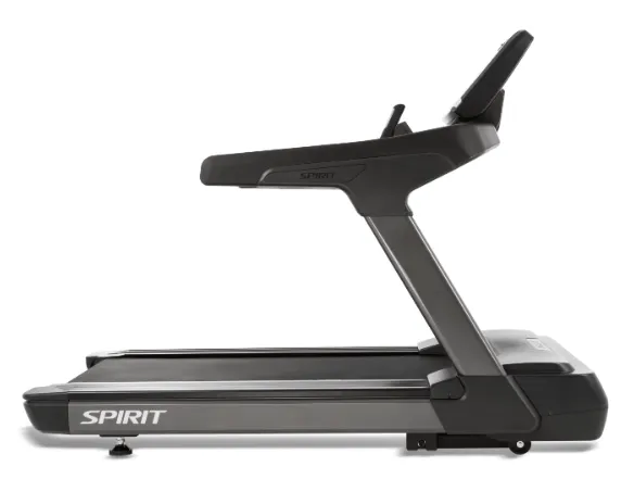 Spirit Fitness CT900-ENT Treadmill TFT WiFi and BT, Upper Body Machines, Non-slip yoga mat, Fixed Barbell Set