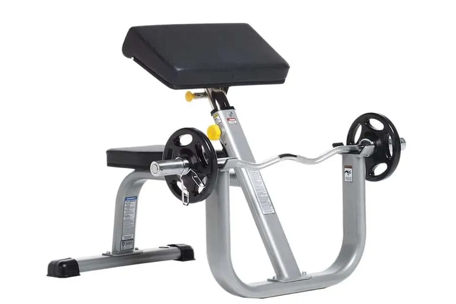 TuffStuff Evolution Seated Arm Curl Bench (CAC-365), Cross training shoes, Legpress,Hack Squats