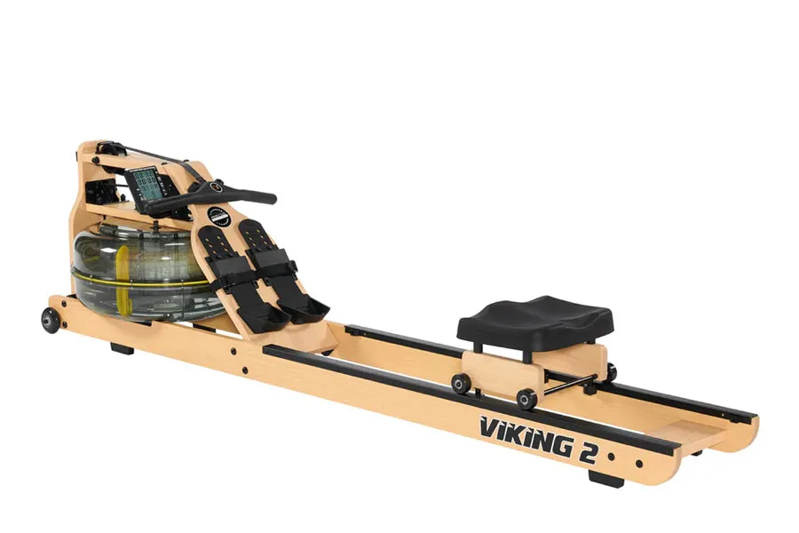FluidRower Viking 2 Plus Select Fluid Rower, Heart rate monitor chest strap, Storage, Peloton Bike 