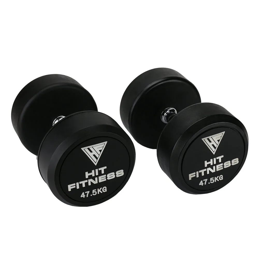 While Supplies Last Hit Fitness Round Rubber Dumbbells | 47.5kg Just Arrived, Upper Body Machines