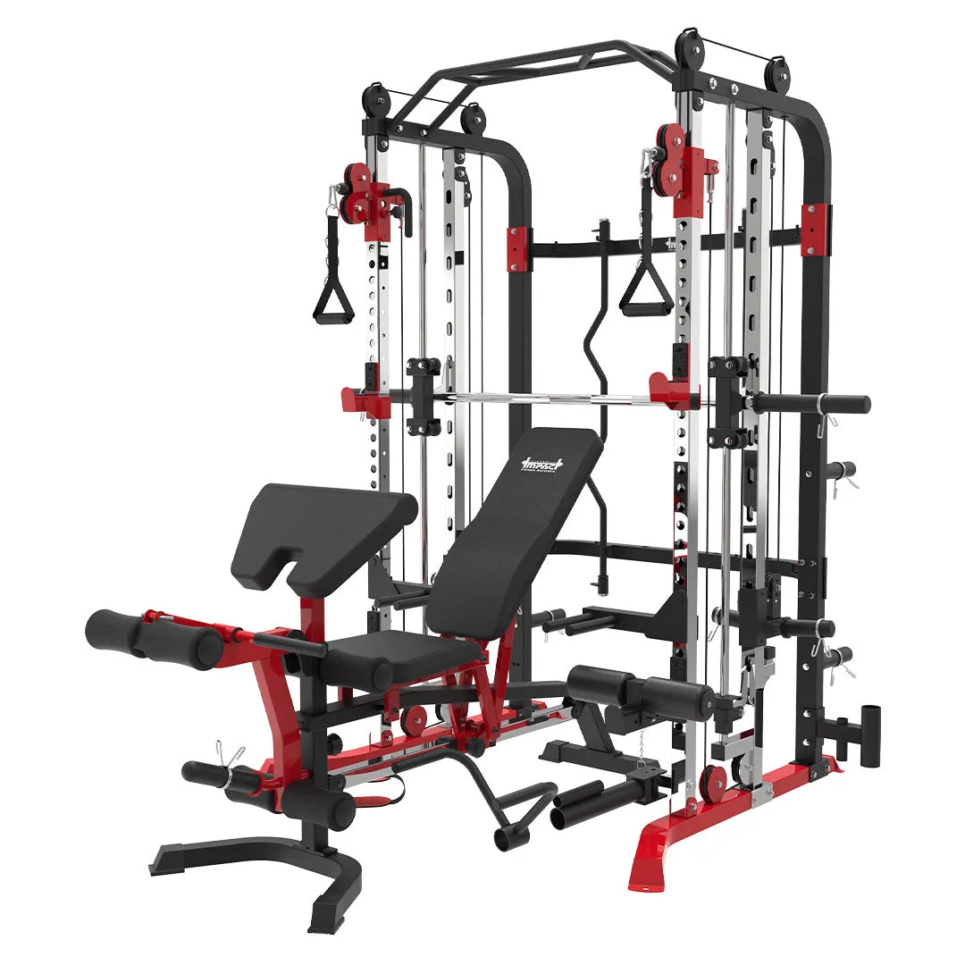 While Supplies Last Impact Fitness MF5 Multi Trainer   Attachments   Adjustable Bench Back in Stock, Eco-friendly yoga mat, Recycled rubber gym flooring, Gym lock combination